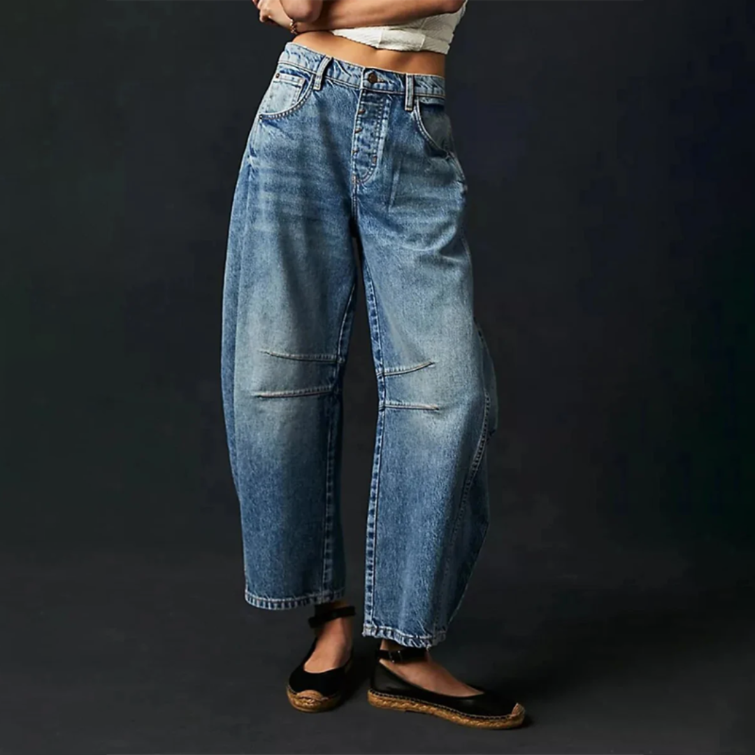 Saskia | Relaxed Wide Leg Jeans