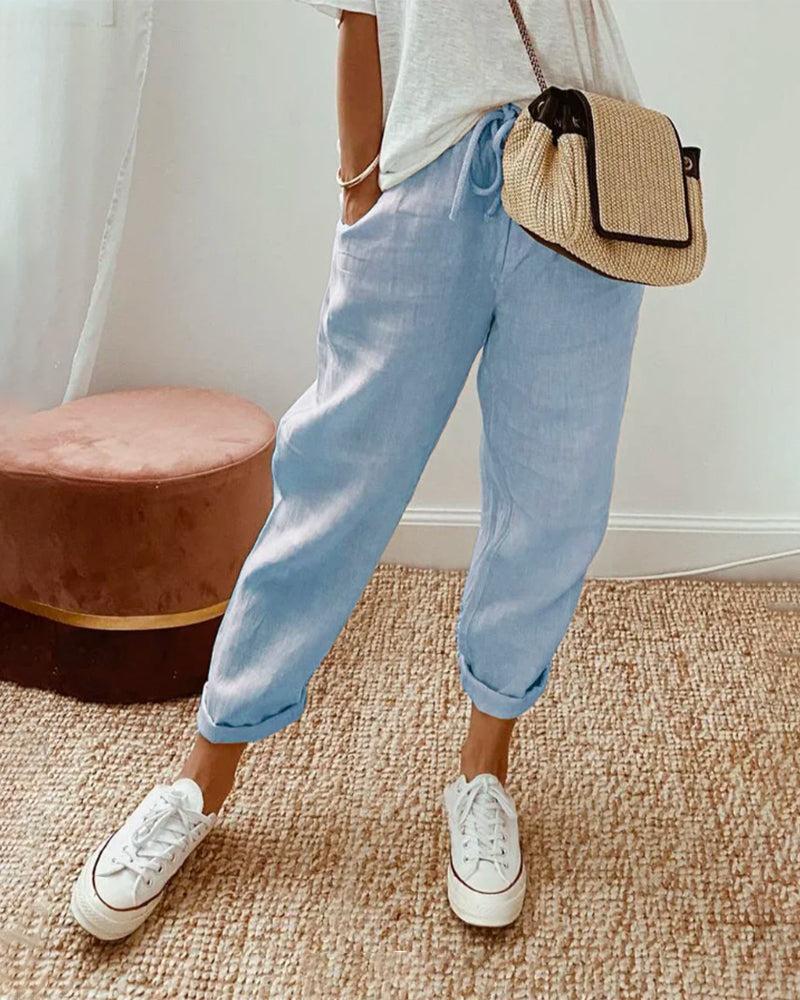Remy | High-Waisted Straight Leg Pants