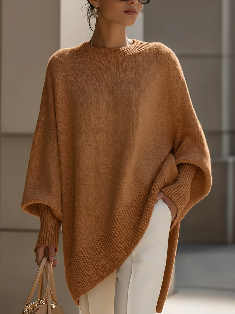 Draped poncho shown from another angle