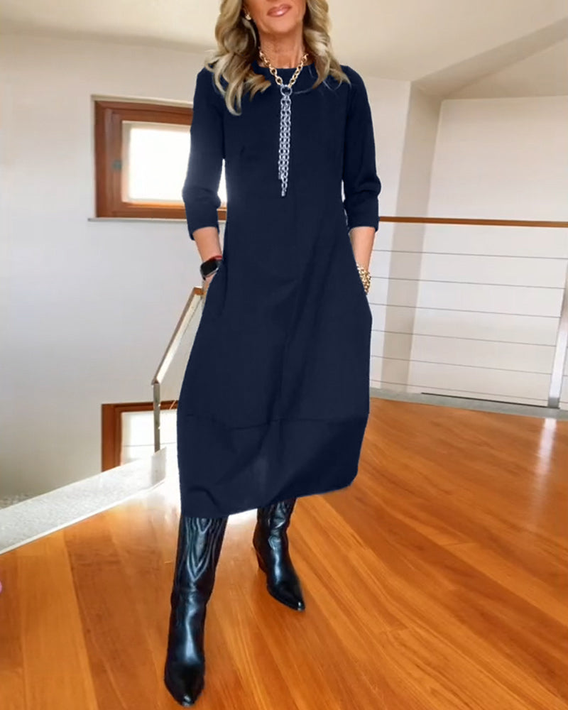 Roosmarijn | Tailored Smoothing Autumn Dress