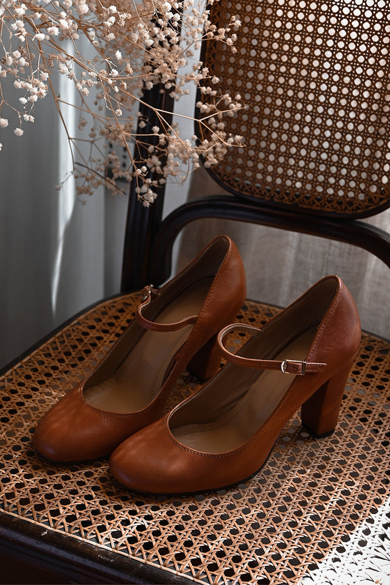 Cecily | Block Heel Mary Janes