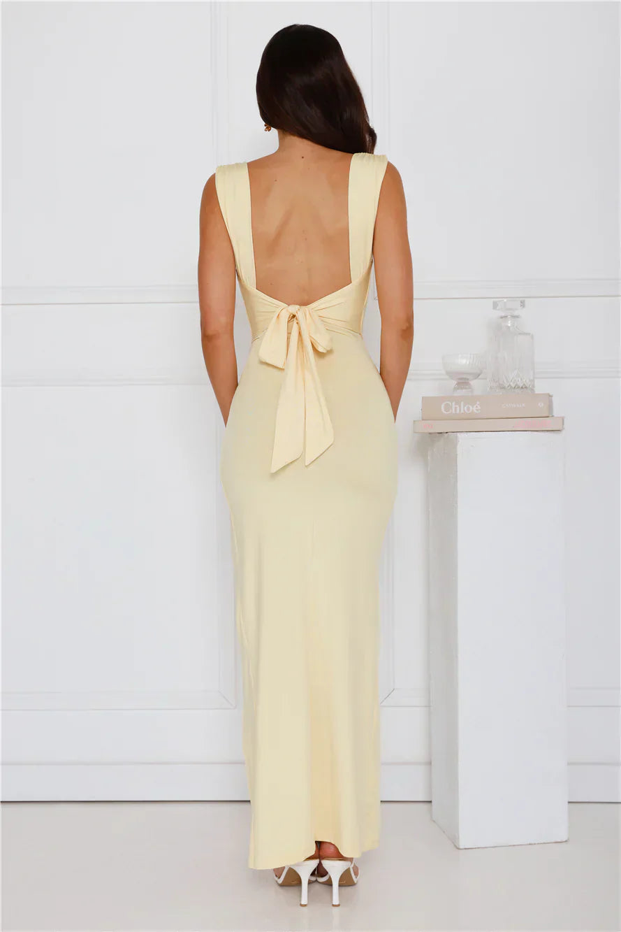 Averly | Elegant Backless Sleeveless Maxi Dress