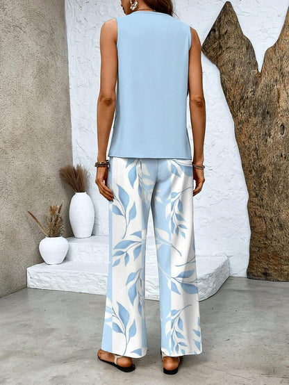 Abigail | Sleeveless Trouser Set