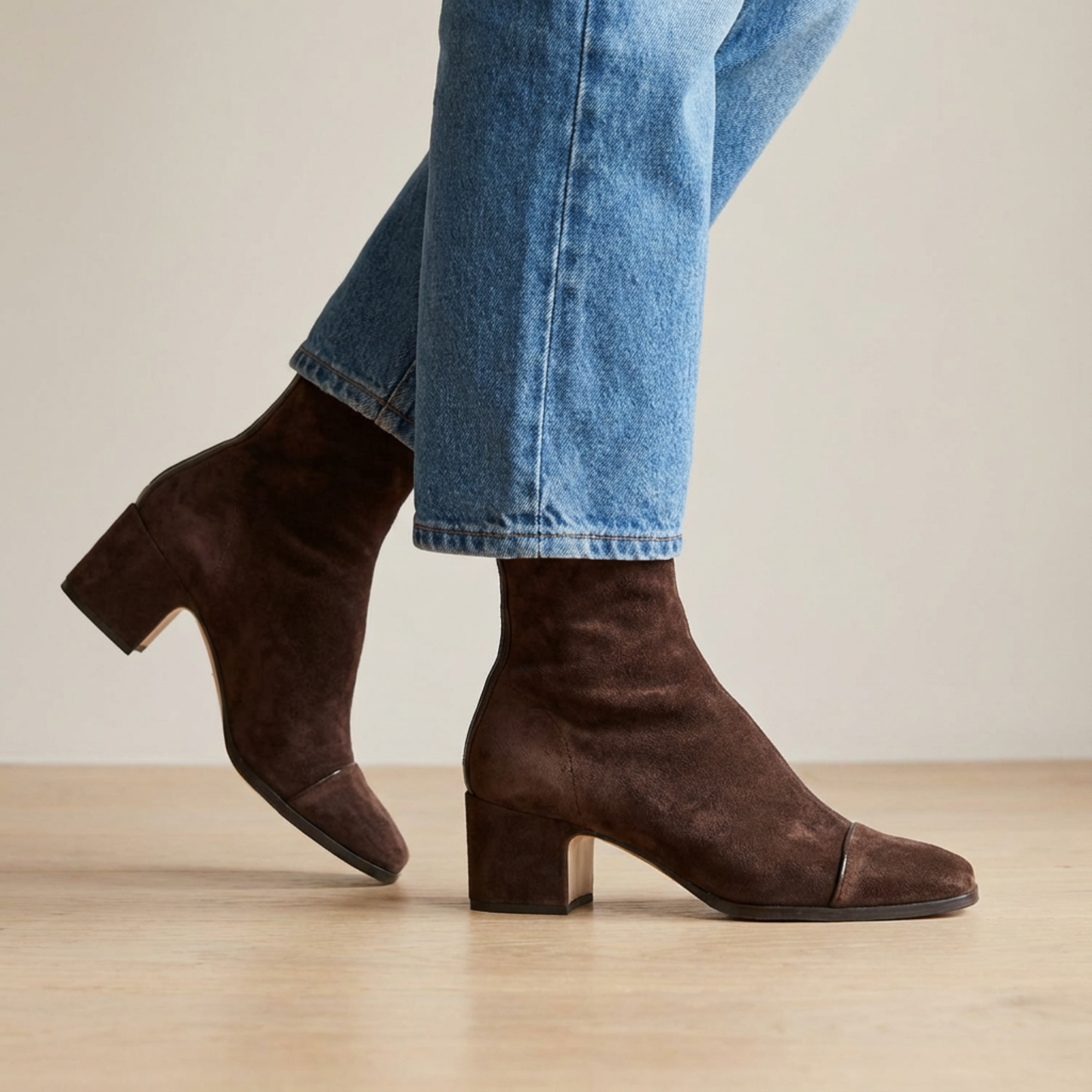 Bexley | Square-Toe Block Heel Boots