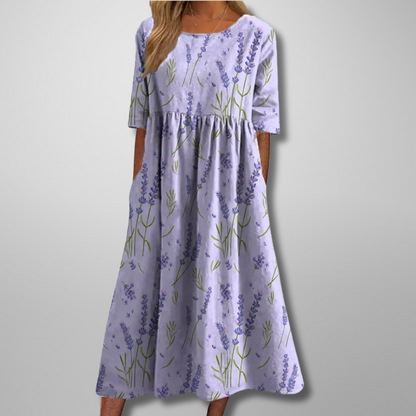 Giselle | Floral Summer Midi Dress