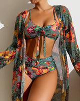 Soraya | Tropical Bikini Set with Cover-Up