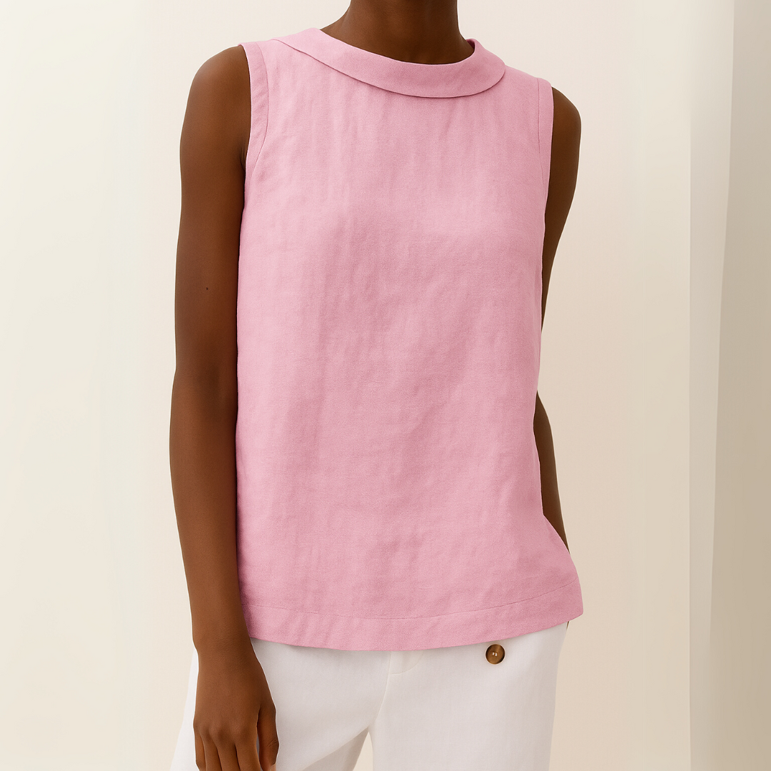 Maria | Sleeveless Roll-Neck Top
