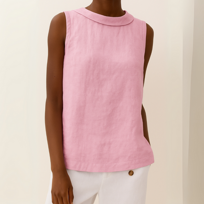 Maria | Sleeveless Roll-Neck Top