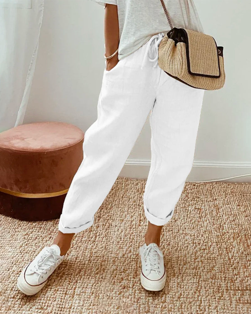 Remy | High-Waisted Straight Leg Pants