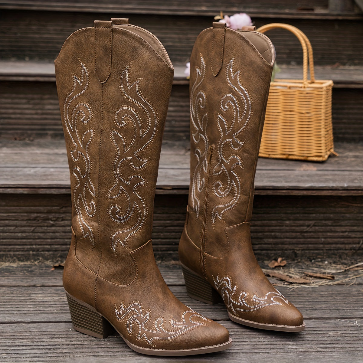 Presley | Knee-High Cowboy Boots