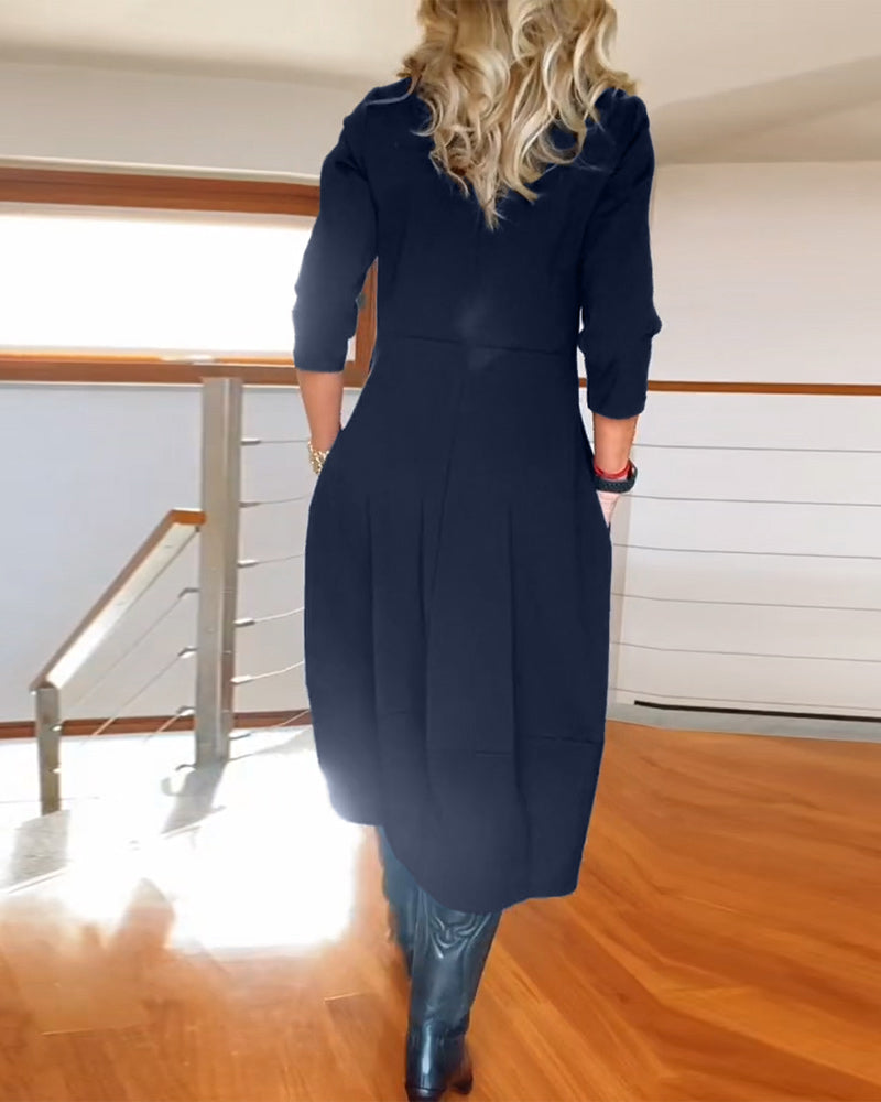 Roosmarijn | Tailored Smoothing Autumn Dress