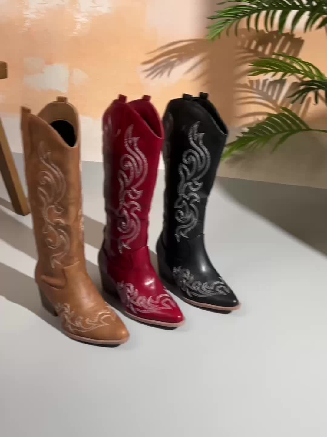 Presley | Knee-High Cowboy Boots