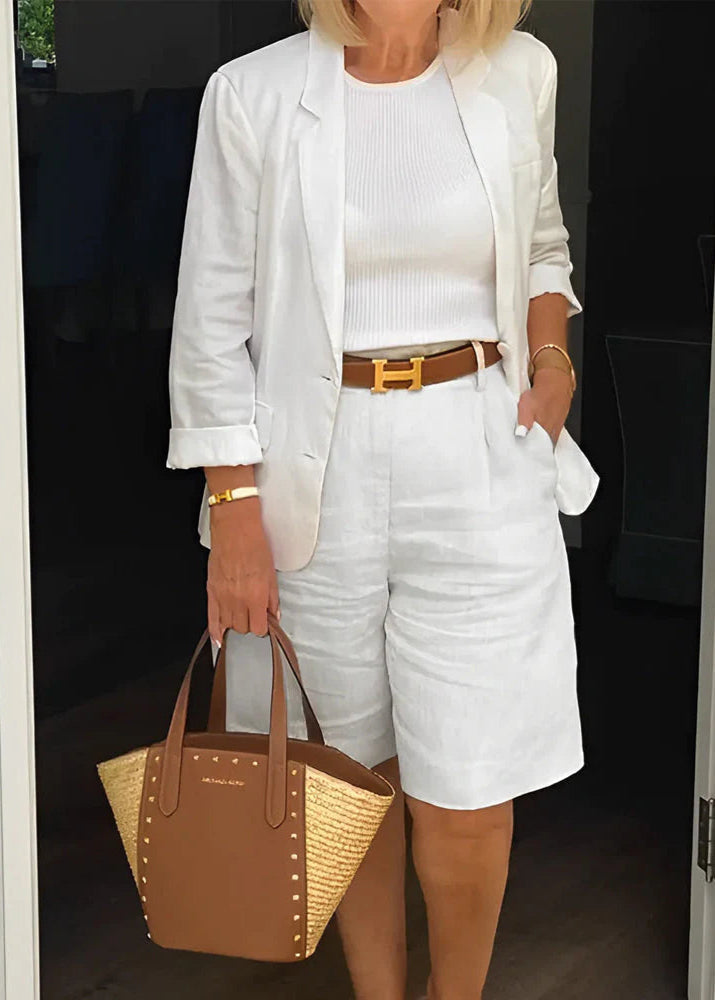 Cecilia | Blazer Shorts Three-Piece Set