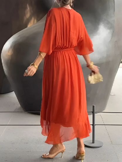 Liora | Wrap Midi Dress
