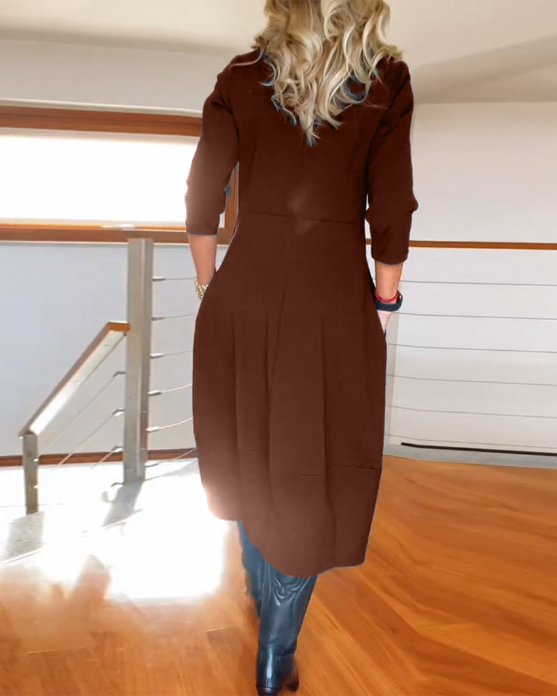 Roosmarijn | Tailored Smoothing Autumn Dress