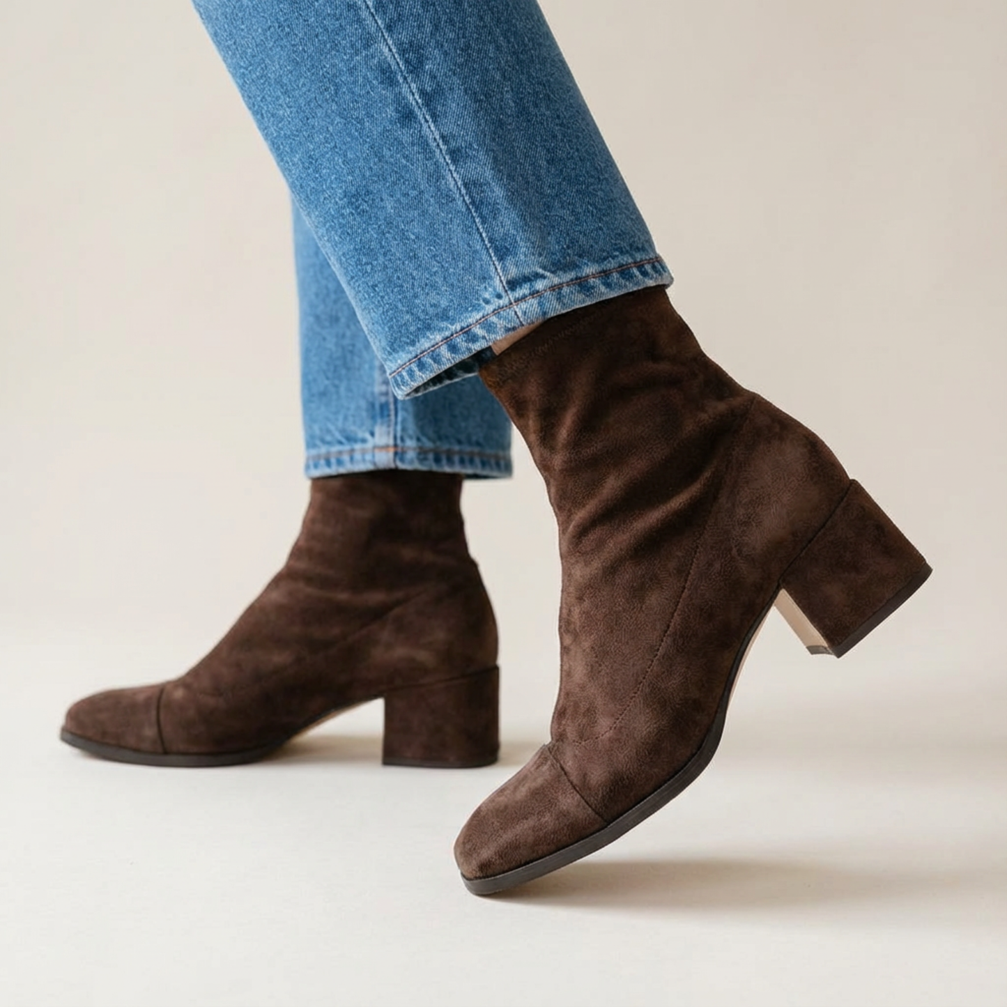 Bexley | Square-Toe Block Heel Boots