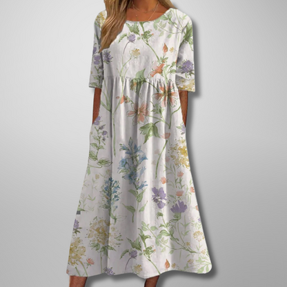 Giselle | Floral Summer Midi Dress