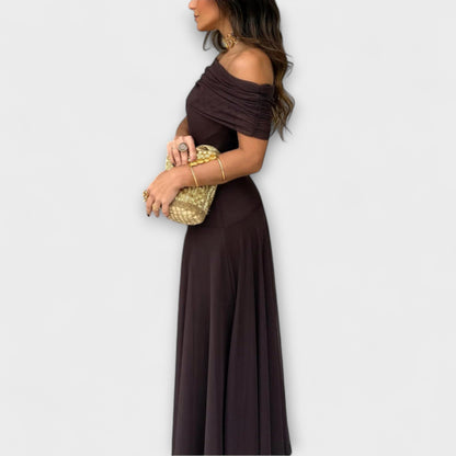 Avery | One-Shoulder Floral Maxi Dress