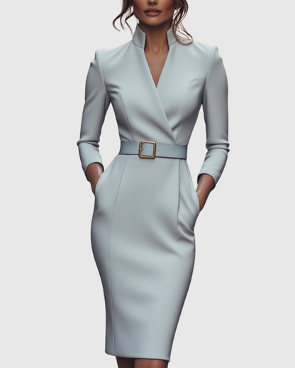 Maeve | Belted Wrap Midi Dress