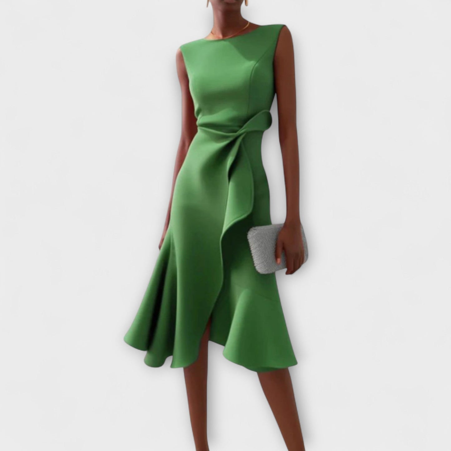 Darlene | Asymmetric Midi Cocktail Dress