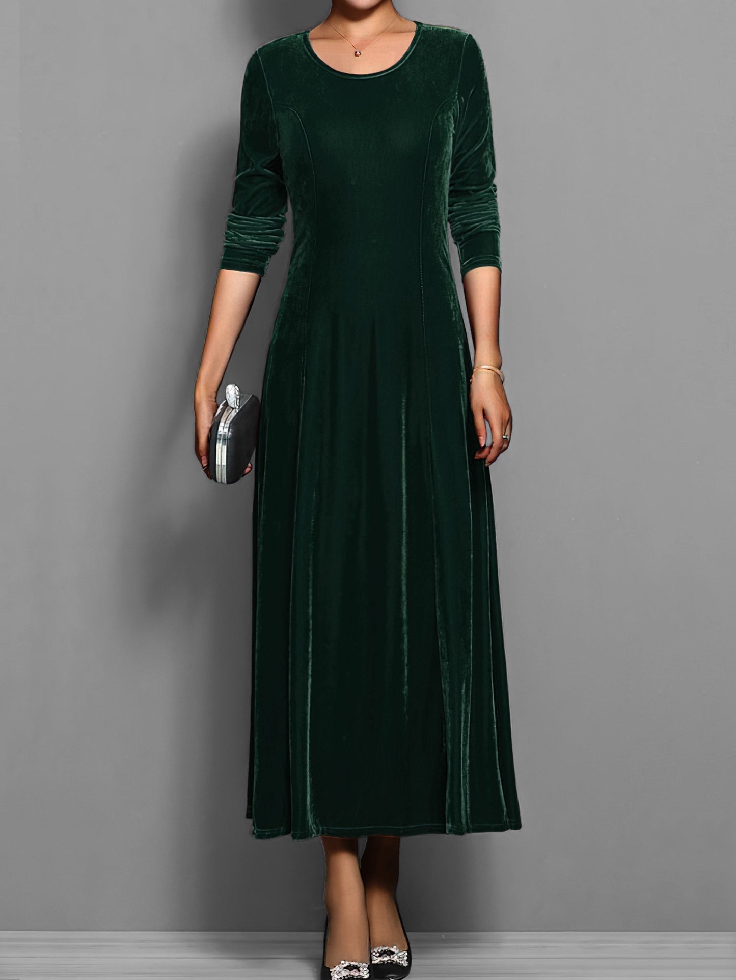 Adelheid | Soft A-Line Velvet Dress