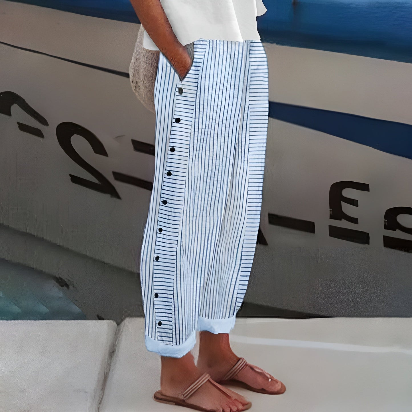 Romy | Straight Leg Pants with Pockets
