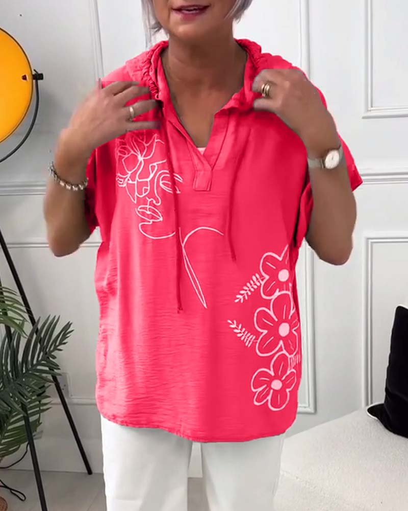 Esme | Floral Hooded Blouse