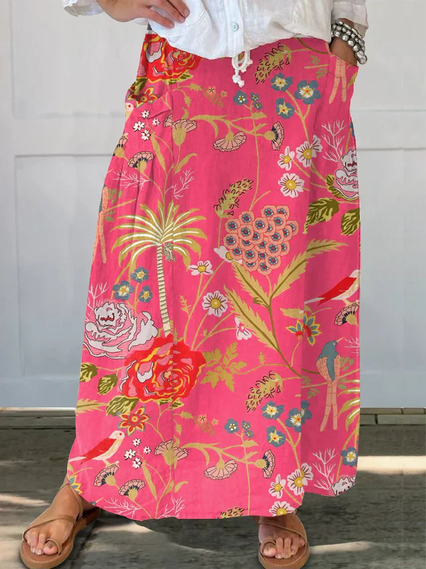 Maude | Floral Skirt with Pockets