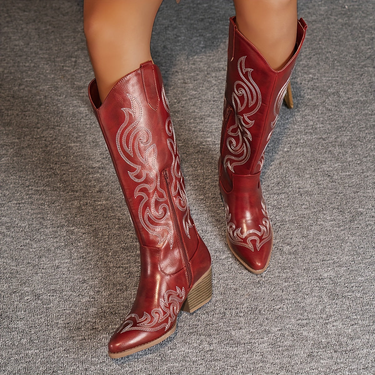 Presley | Knee-High Cowboy Boots