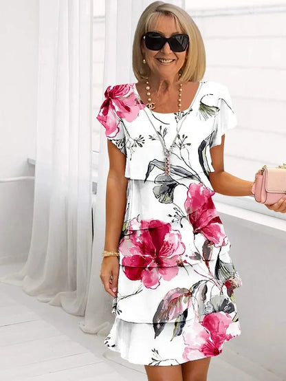 Seraphina | Ruffled Floral Mini Dress