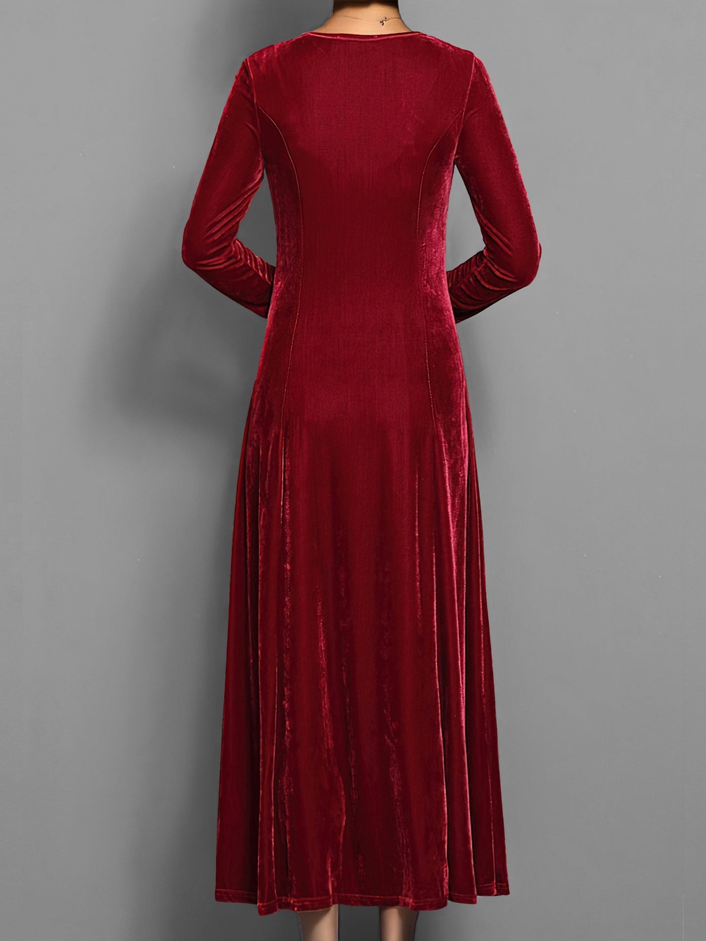 Adelheid | Soft A-Line Velvet Dress