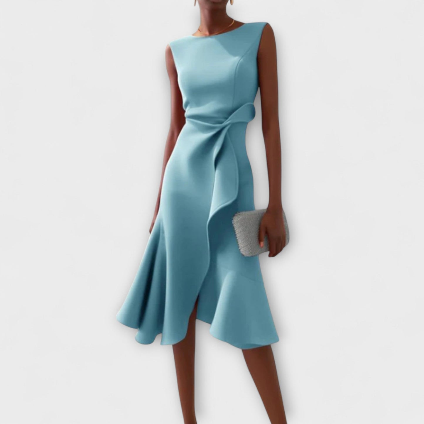 Darlene | Asymmetric Midi Cocktail Dress