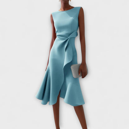 Darlene | Asymmetric Midi Cocktail Dress