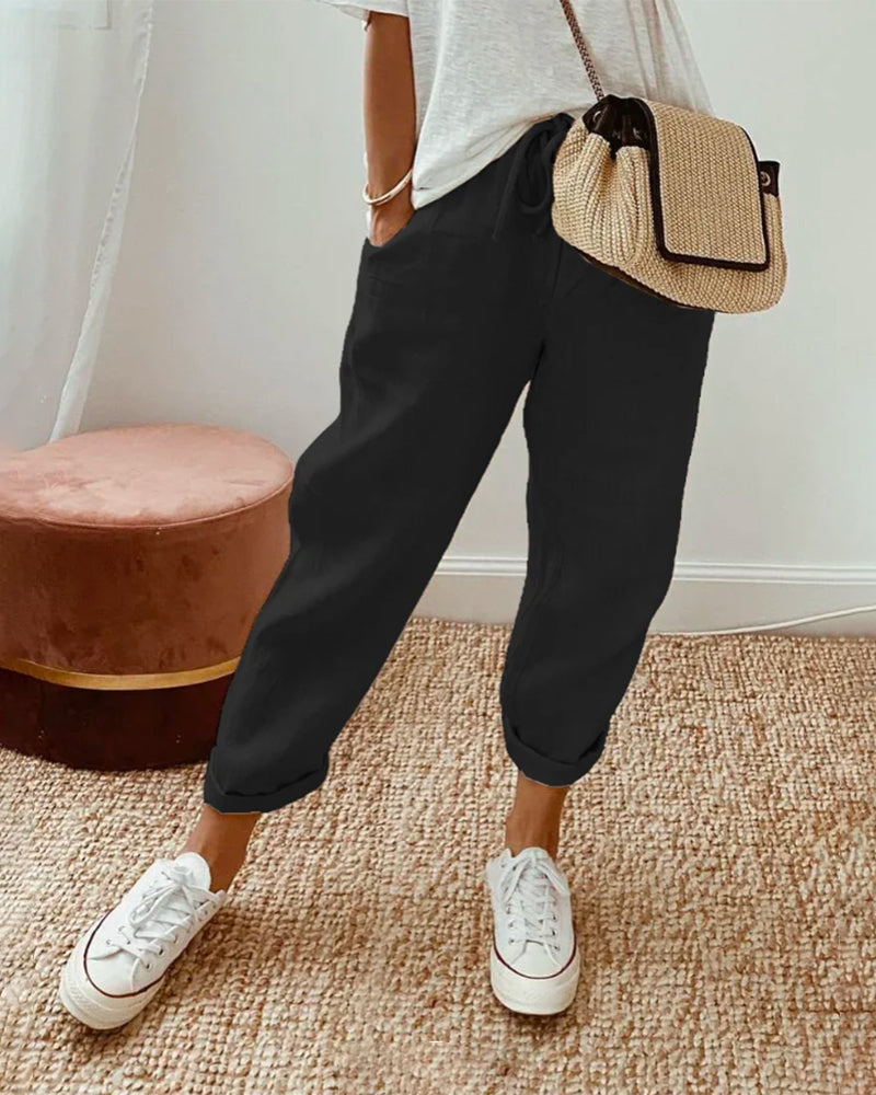 Remy | High-Waisted Straight Leg Pants
