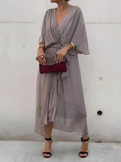 Liora | Wrap Midi Dress