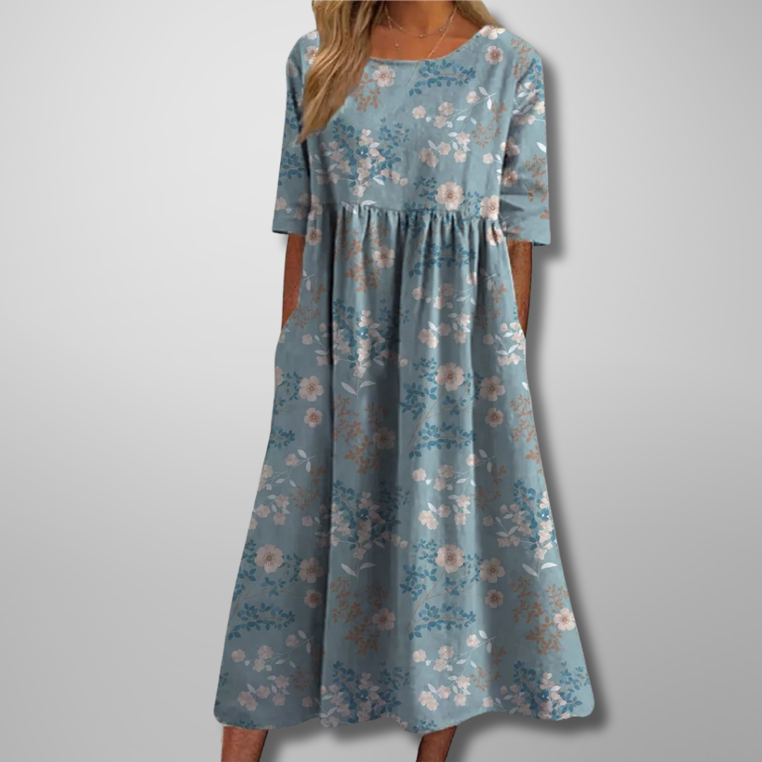 Giselle | Floral Summer Midi Dress