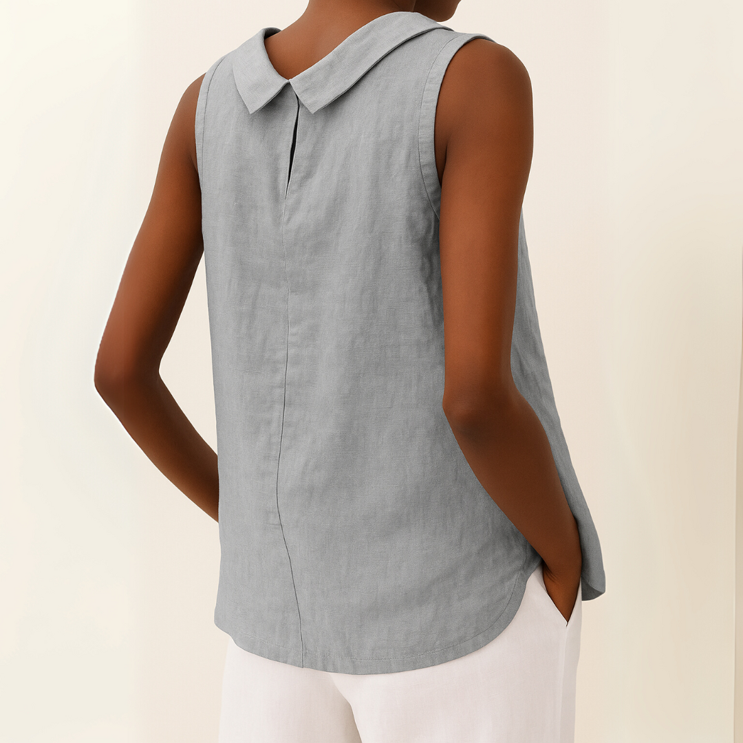 Maria | Sleeveless Roll-Neck Top