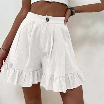 Seraphine | Ruffle Hem Flared Shorts