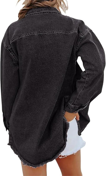 Ingrid | Oversized Drop-Shoulder Button Jacket