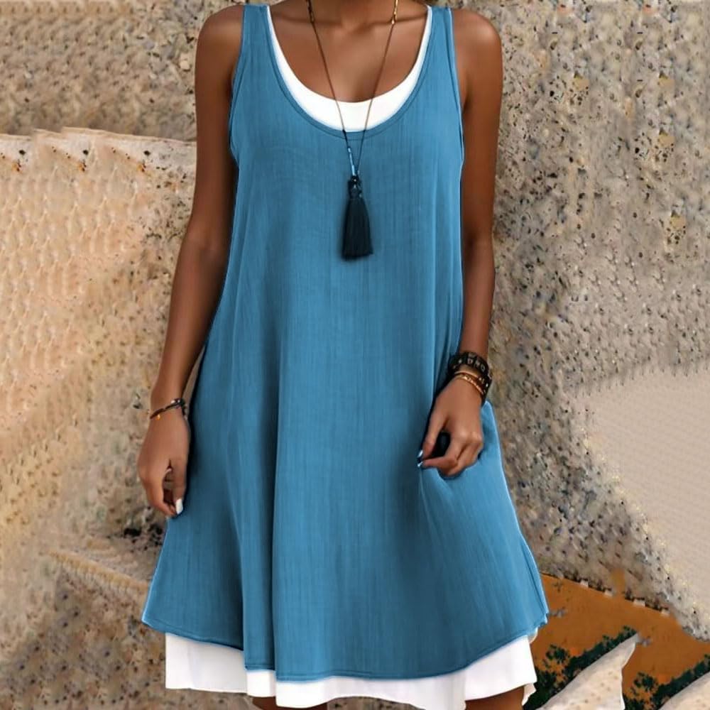 Tessa | Layered Sleeveless Mini Dress