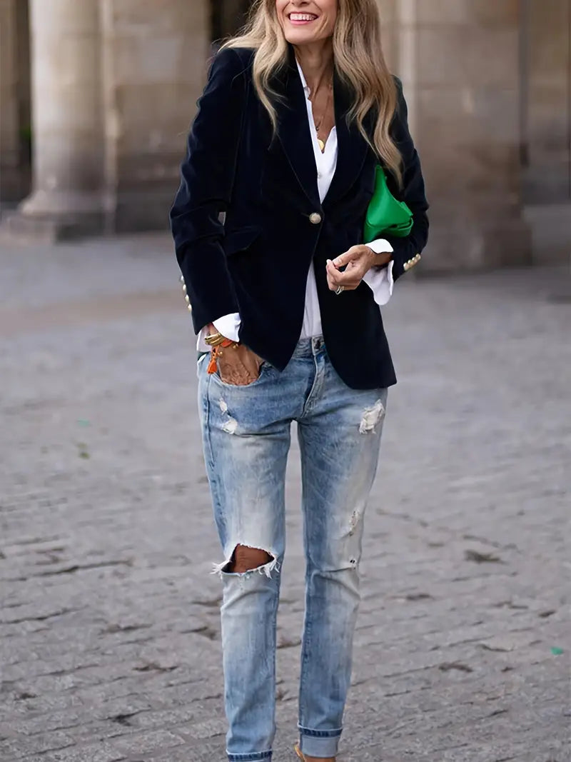 Vossvik | Fitted Single-Button Tailored Blazer