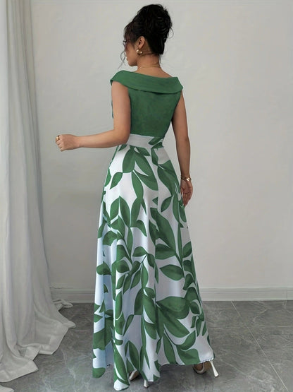 Ninette | V-Neck A-Line Maxi Dress