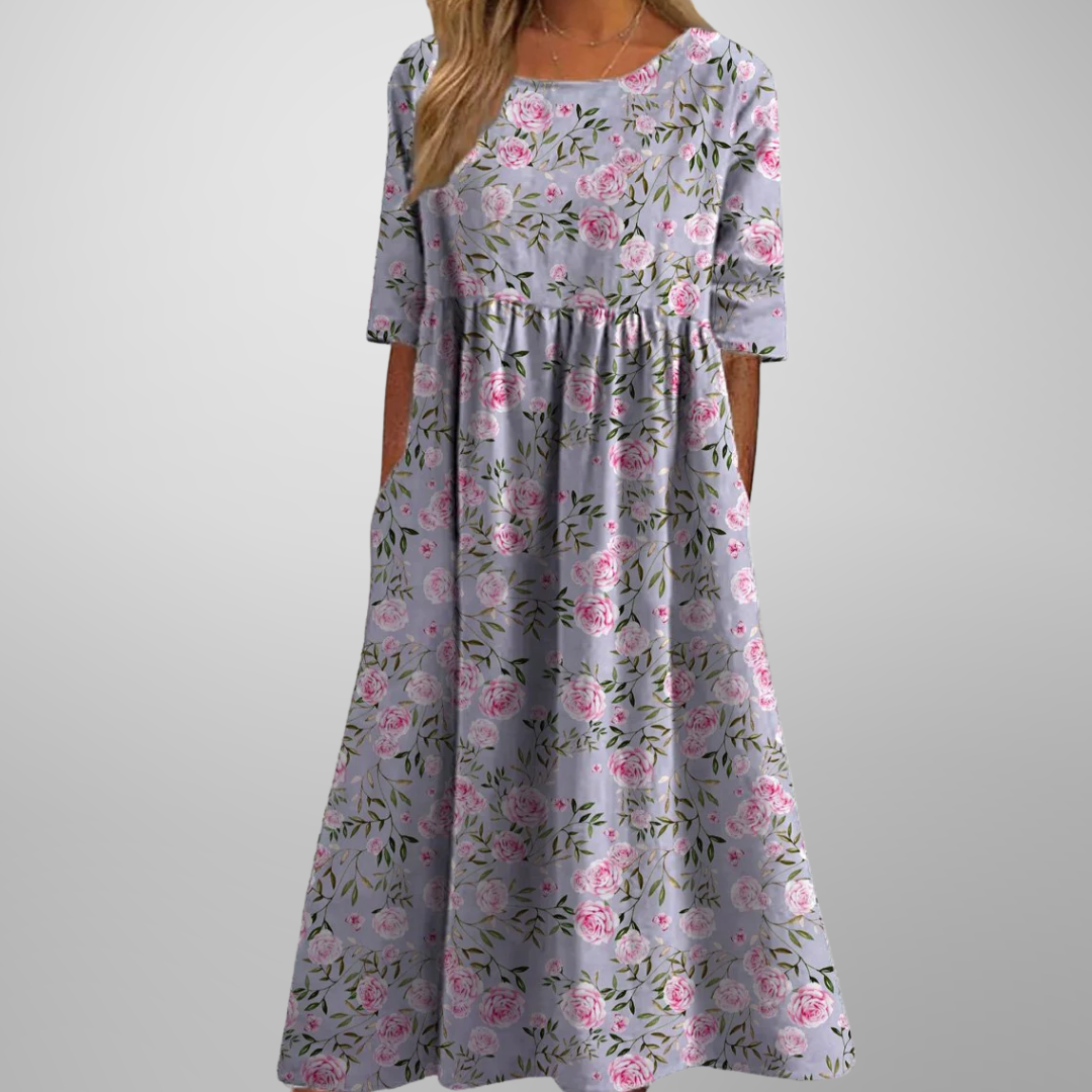 Giselle | Floral Summer Midi Dress