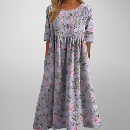 Giselle | Floral Summer Midi Dress