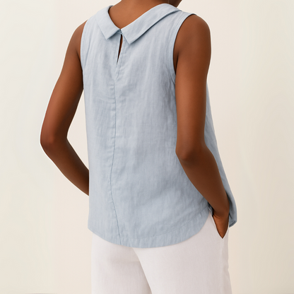 Maria | Sleeveless Roll-Neck Top