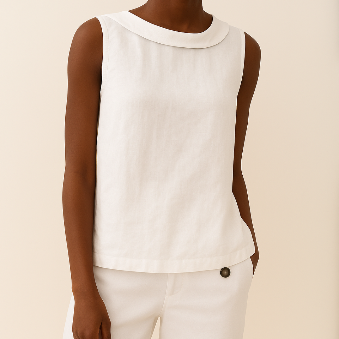 Maria | Sleeveless Roll-Neck Top