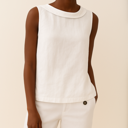 Maria | Sleeveless Roll-Neck Top