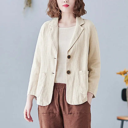 Aria | Lightweight Linen Blazer