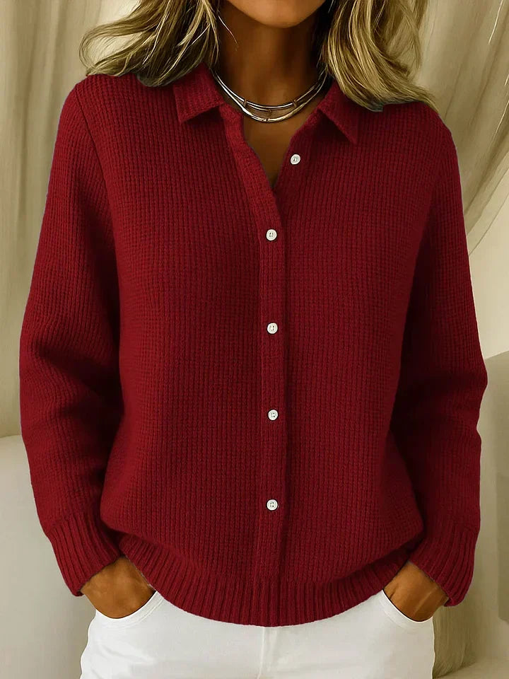 Longline cardigan shown in a second colourway