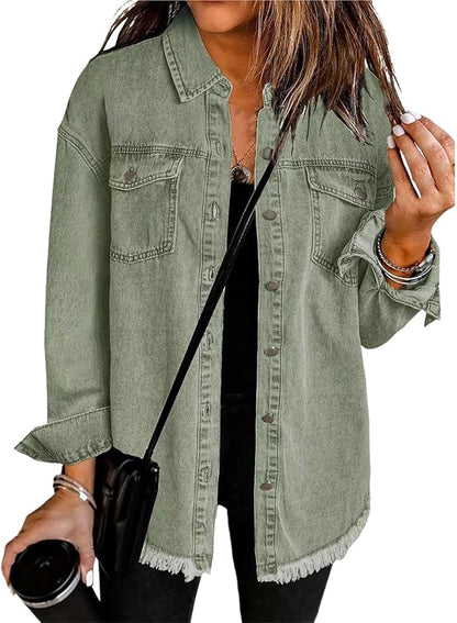 Ingrid | Oversized Drop-Shoulder Button Jacket